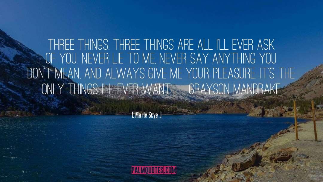 Never Lie quotes by Marie Skye