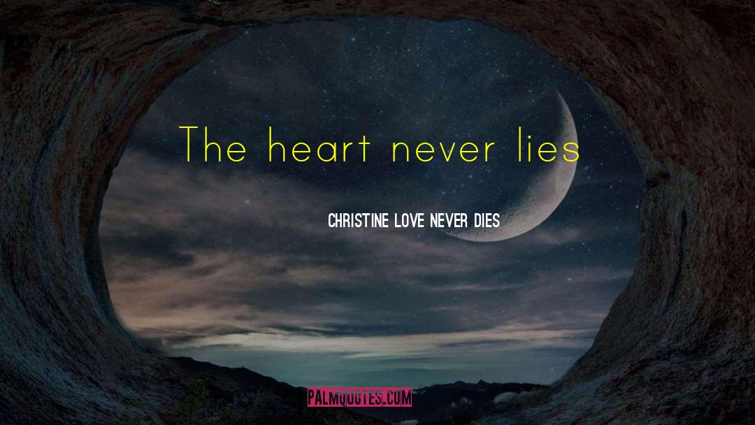 Never Lies quotes by Christine Love Never Dies