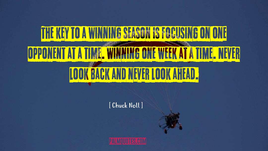 Never Look Back quotes by Chuck Noll
