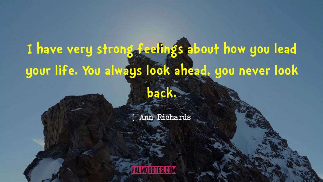 Never Look Back quotes by Ann Richards