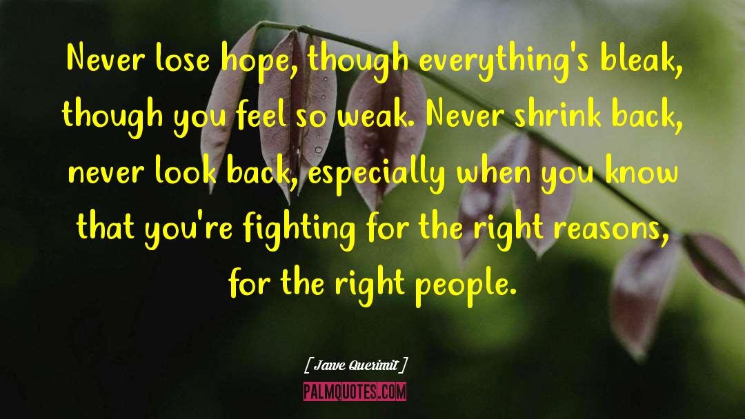 Never Look Back quotes by Jawe Querimit