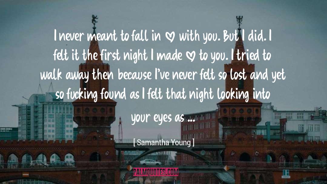 Never Meant To quotes by Samantha Young