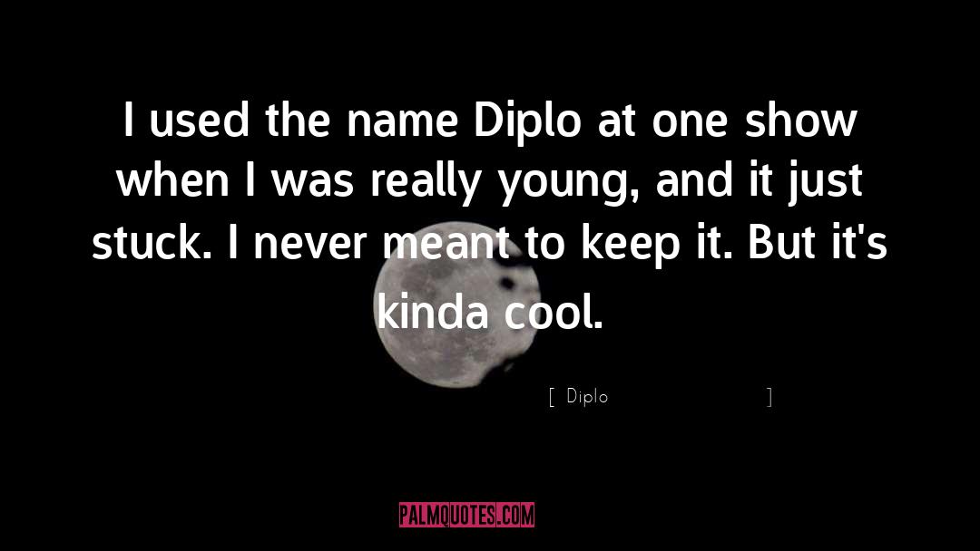 Never Meant To quotes by Diplo