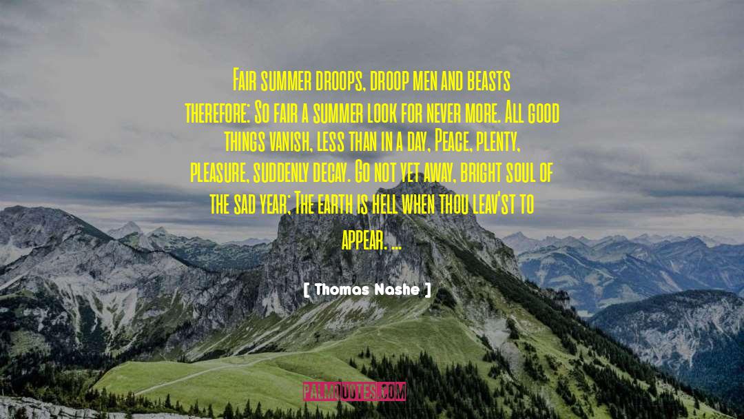 Never More quotes by Thomas Nashe