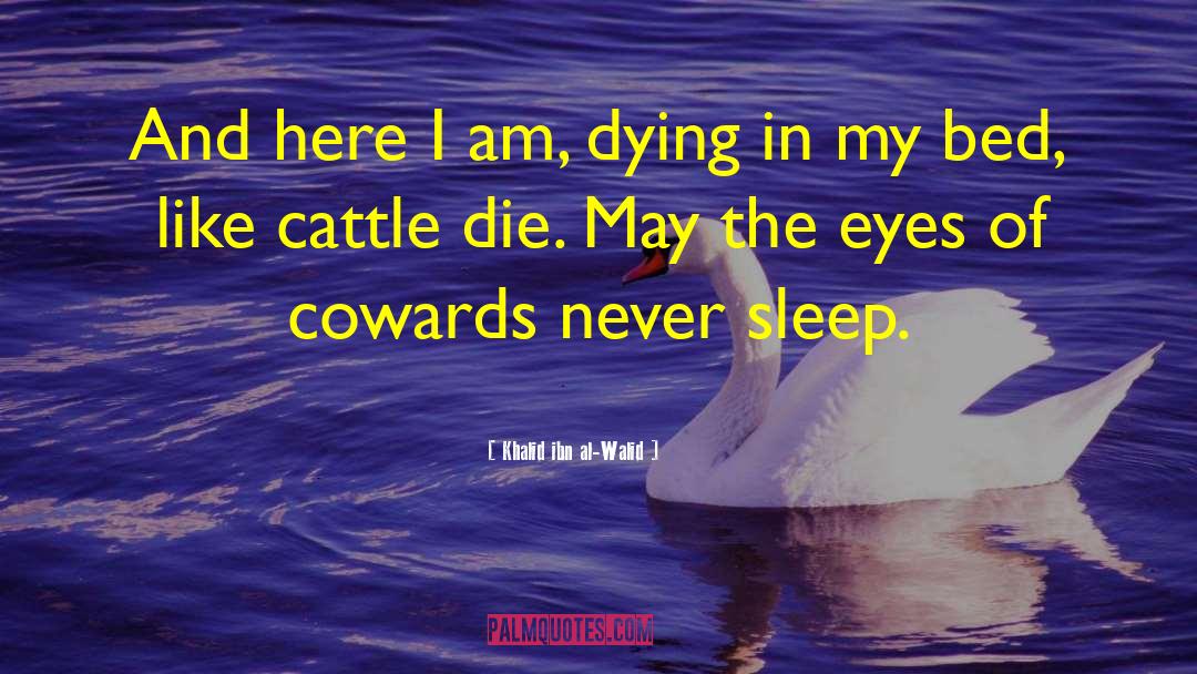 Never Sleep quotes by Khalid Ibn Al-Walid