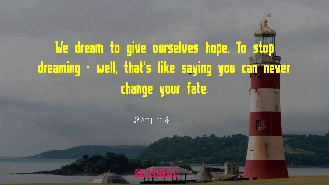 Never Stop Believing quotes by Amy Tan