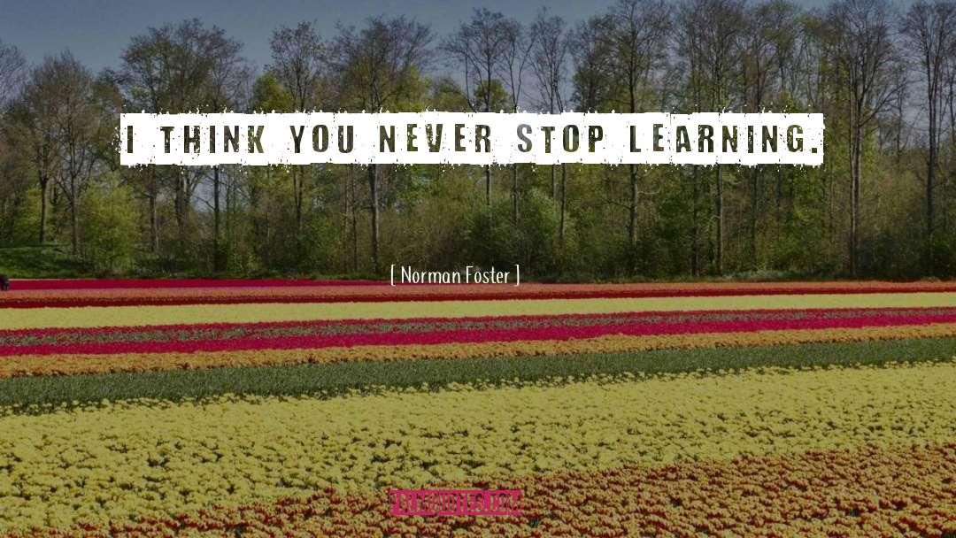 Never Stop Believing quotes by Norman Foster