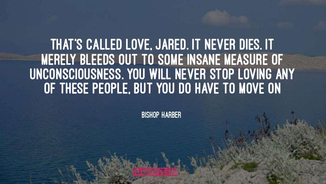 Never Stop Loving quotes by Bishop Harber