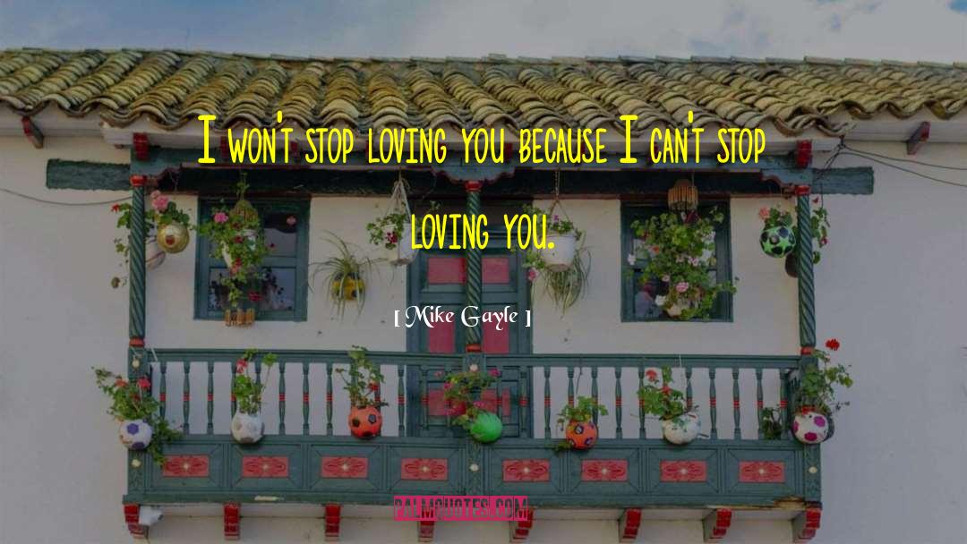 Never Stop Loving You quotes by Mike Gayle