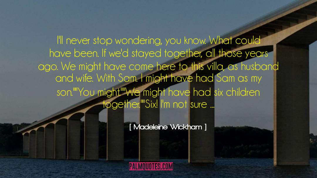 Never Stop Wondering quotes by Madeleine Wickham