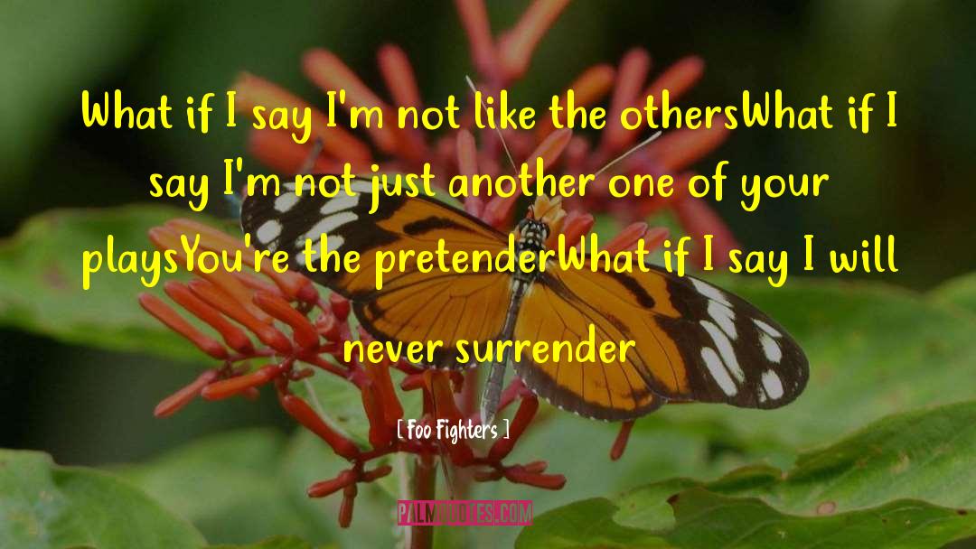 Never Surrender quotes by Foo Fighters