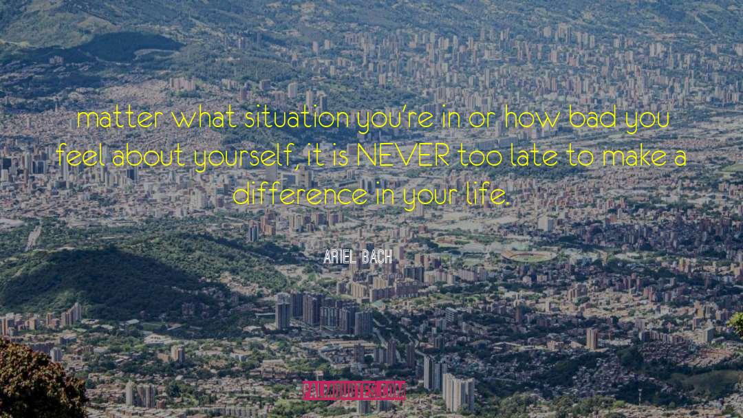 Never Too Late quotes by Ariel Bach