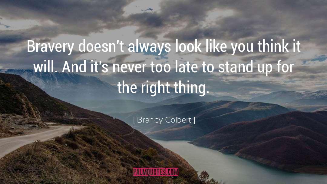 Never Too Late quotes by Brandy Colbert