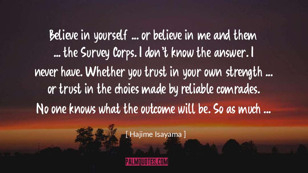 Never Trust Anyone quotes by Hajime Isayama