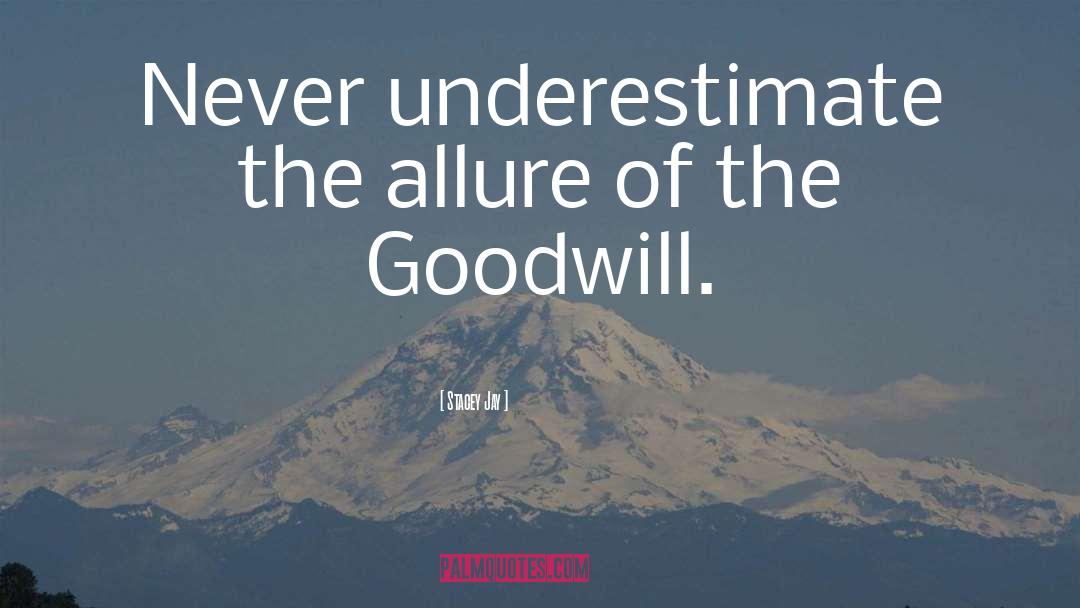 Never Underestimate quotes by Stacey Jay