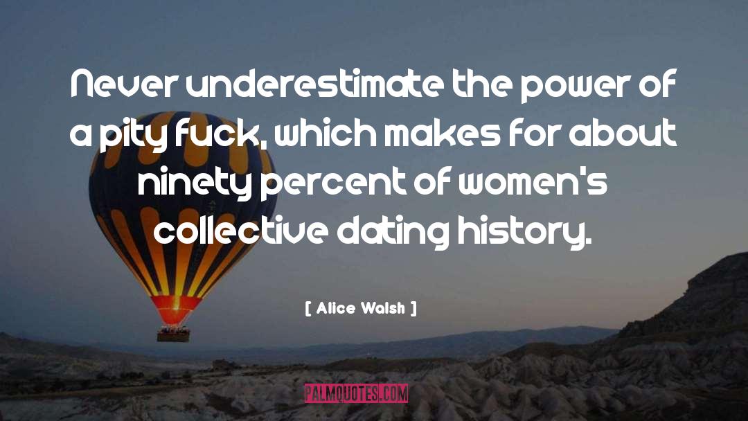 Never Underestimate quotes by Alice Walsh