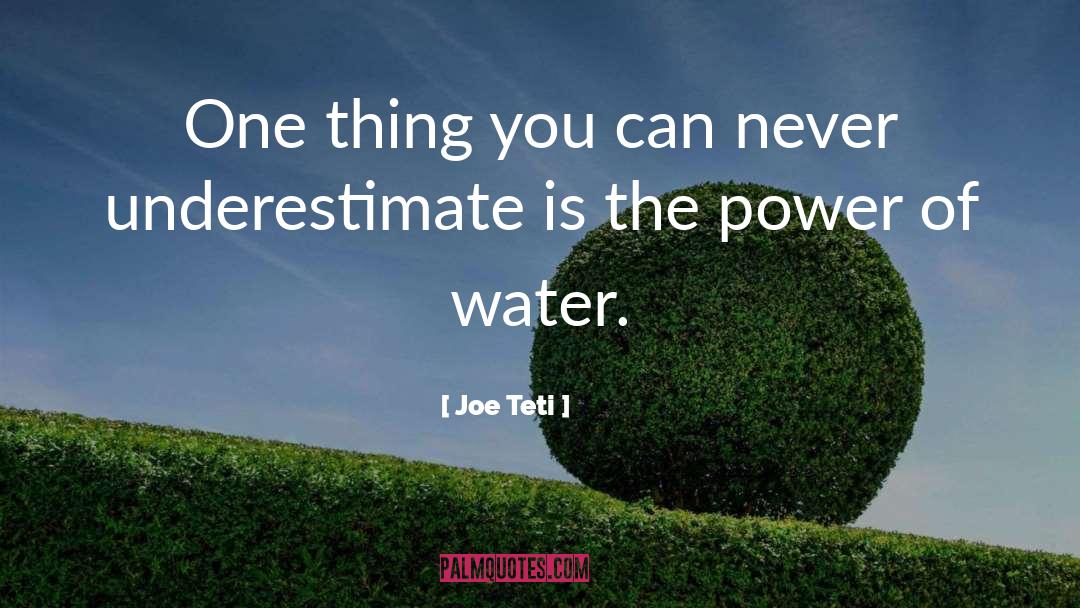 Never Underestimate quotes by Joe Teti