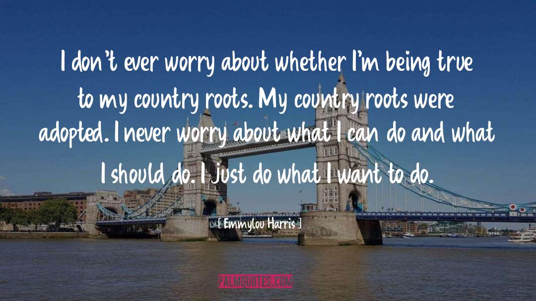 Never Worry quotes by Emmylou Harris