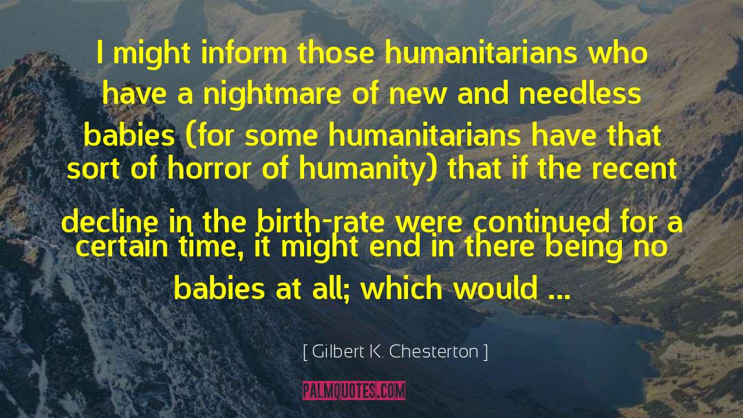 New Baby Arriving quotes by Gilbert K. Chesterton