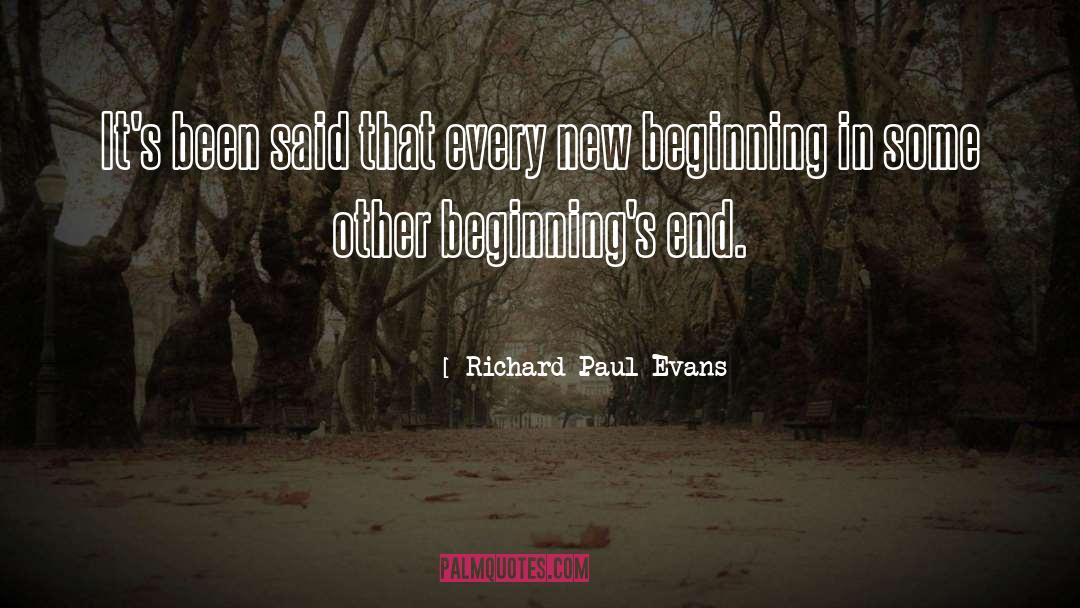 New Beginning quotes by Richard Paul Evans