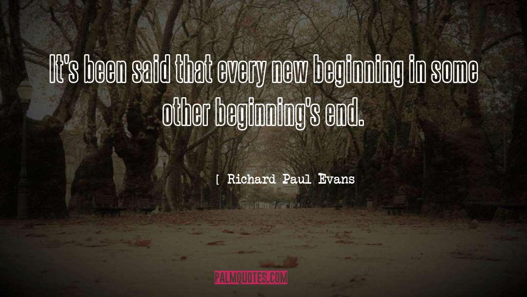 New Beginnings In School quotes by Richard Paul Evans