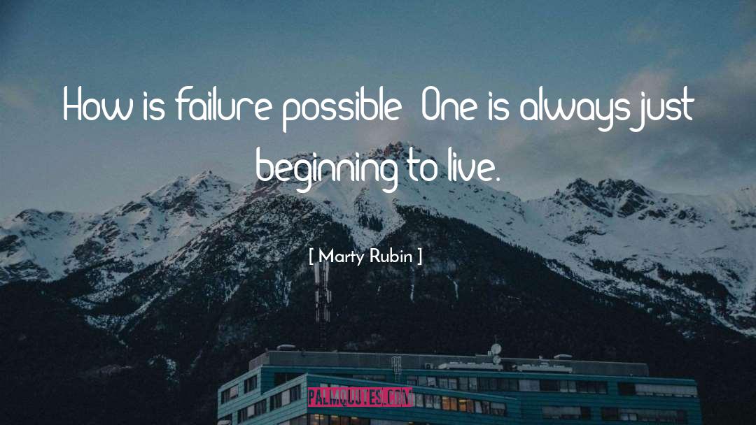 New Beginnings quotes by Marty Rubin