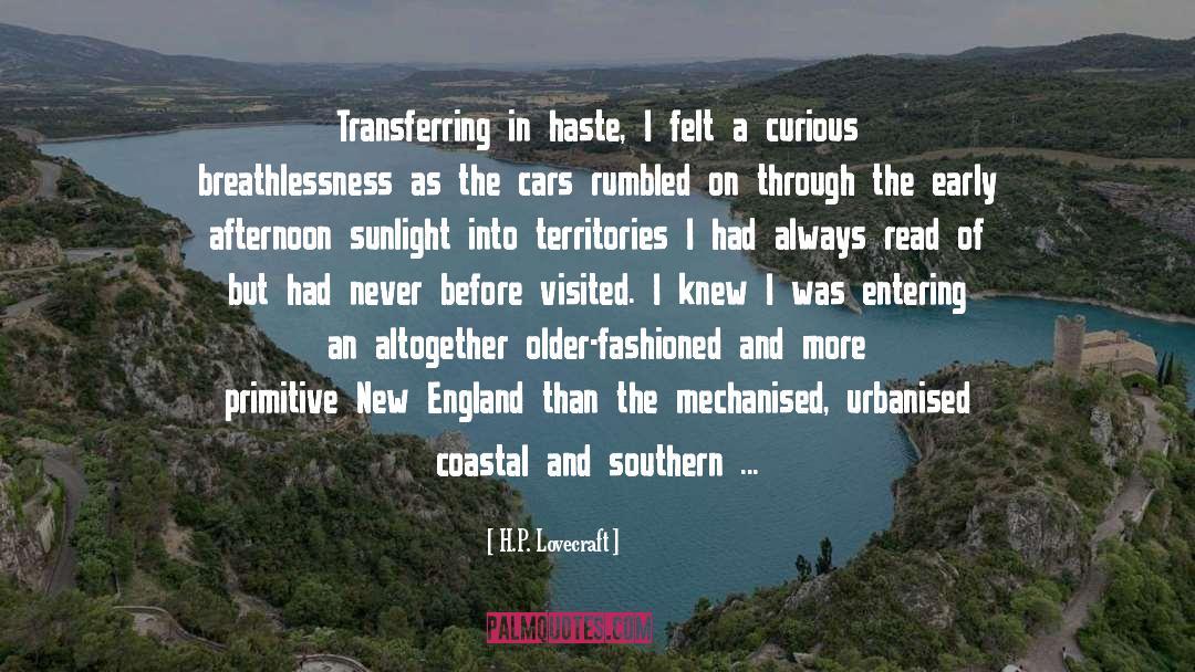 New England quotes by H.P. Lovecraft