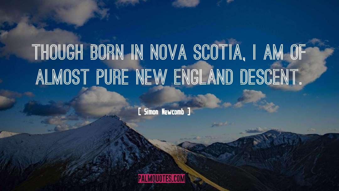 New England quotes by Simon Newcomb