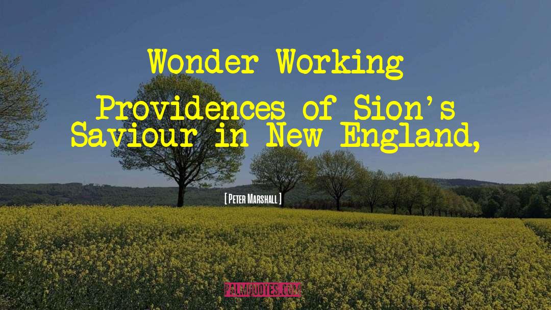 New England quotes by Peter Marshall