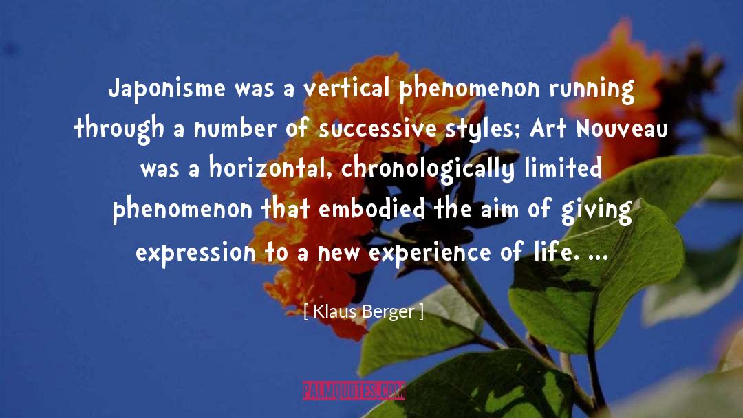 New Experience quotes by Klaus Berger