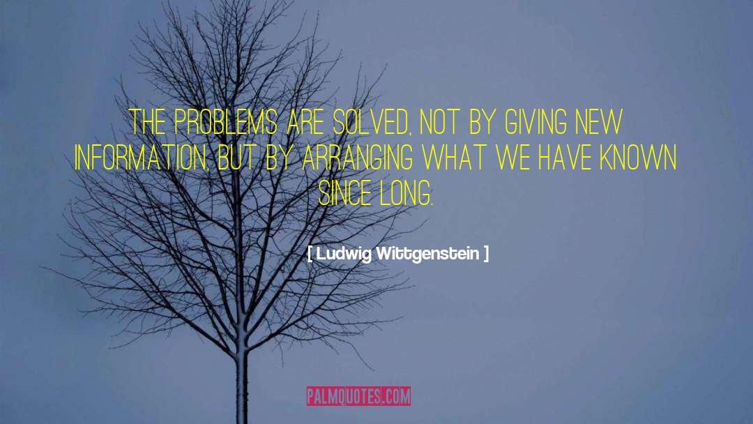 New Information quotes by Ludwig Wittgenstein