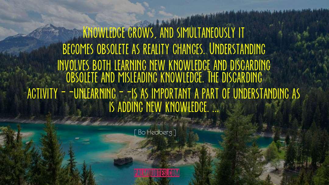 New Knowledge quotes by Bo Hedberg