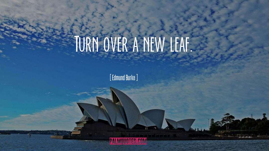 New Leaf quotes by Edmund Burke