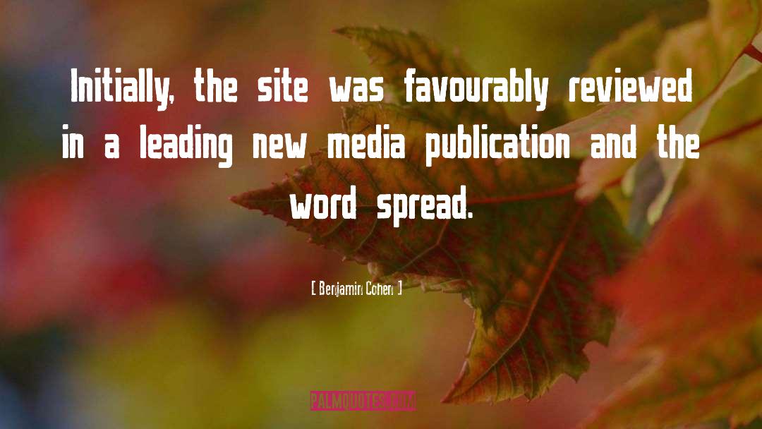 New Media quotes by Benjamin Cohen