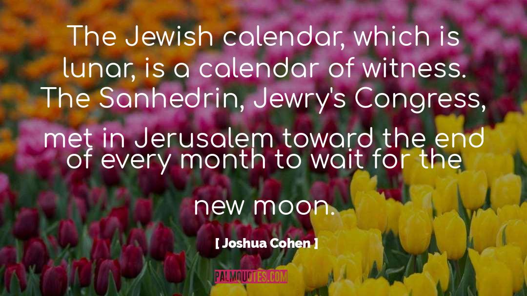 New Moon quotes by Joshua Cohen