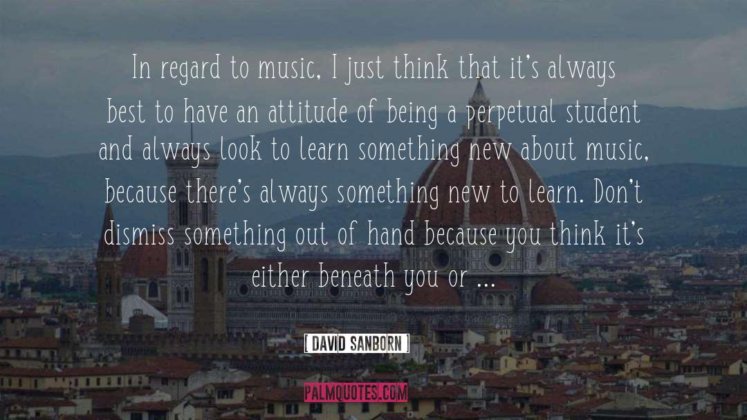 New Music quotes by David Sanborn