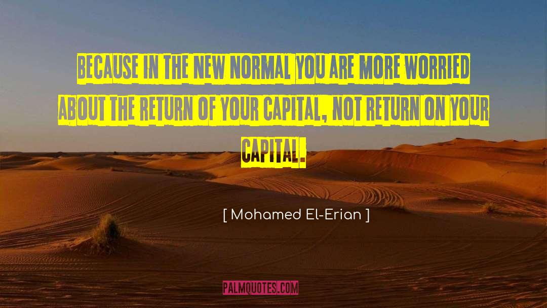 New Normal quotes by Mohamed El-Erian