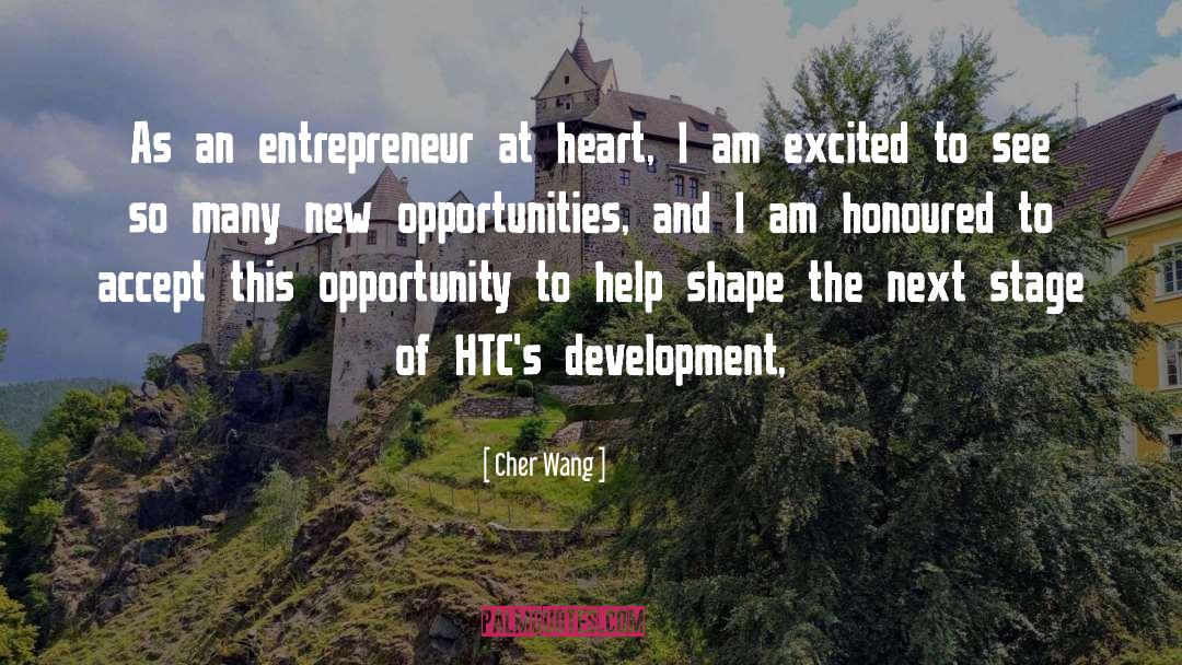 New Opportunities quotes by Cher Wang