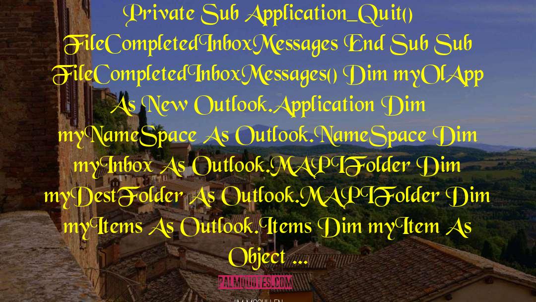 New Outlook quotes by Jim McCullen