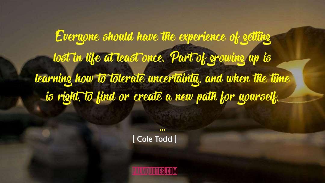 New Path quotes by Cole Todd