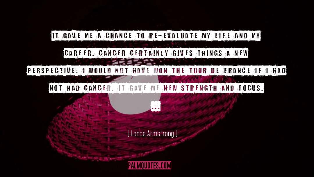 New Perspective quotes by Lance Armstrong