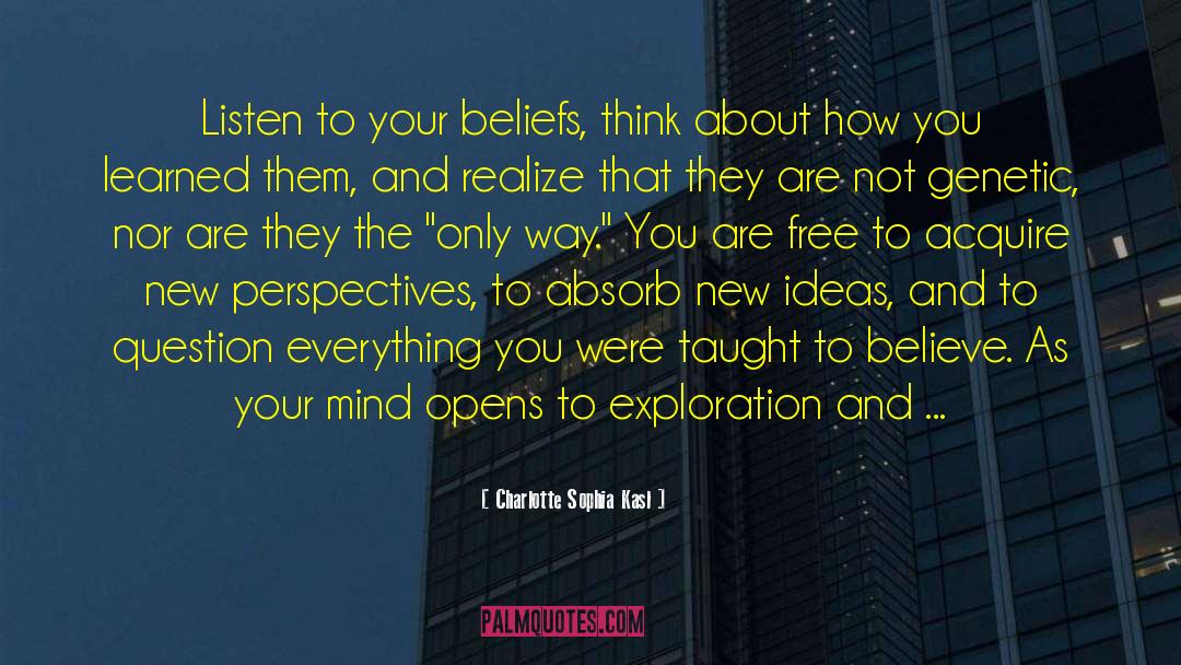 New Perspectives quotes by Charlotte Sophia Kasl