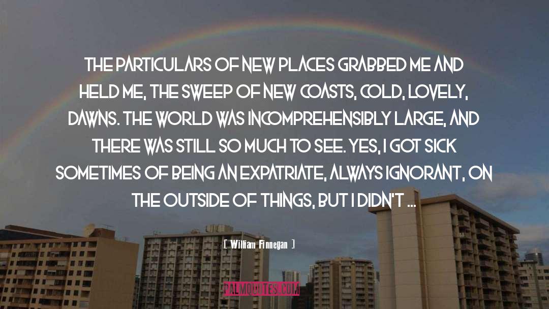 New Places quotes by William Finnegan