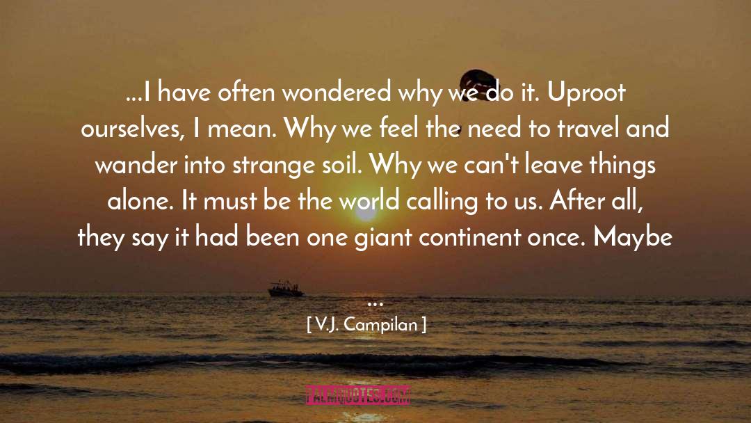 New Places quotes by V.J. Campilan