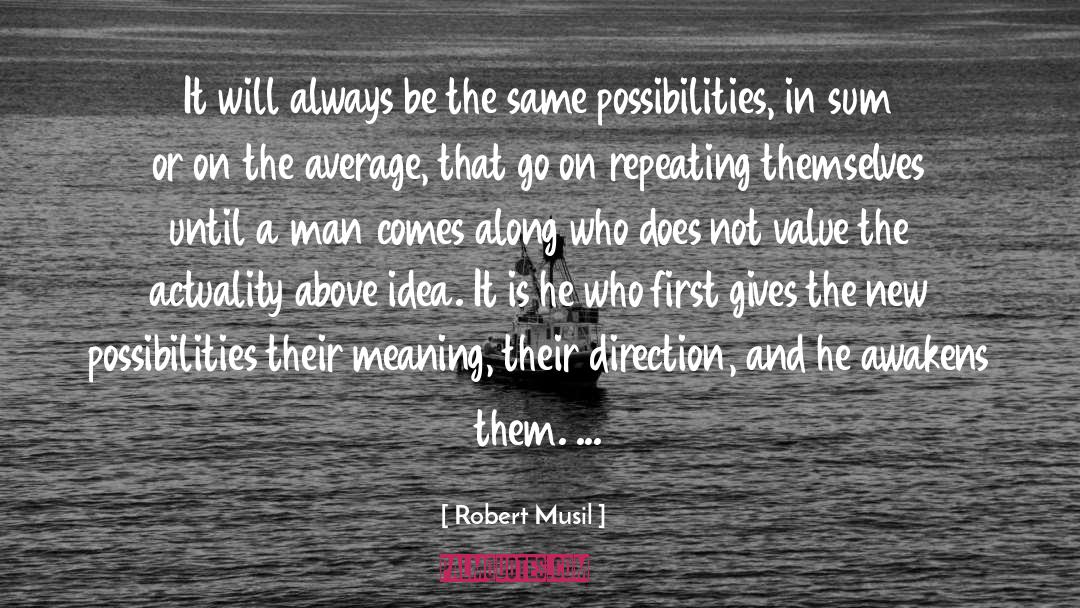 New Possibilities quotes by Robert Musil