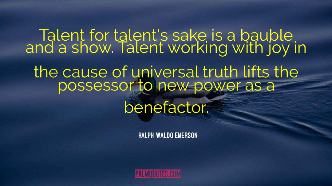 New Talent quotes by Ralph Waldo Emerson