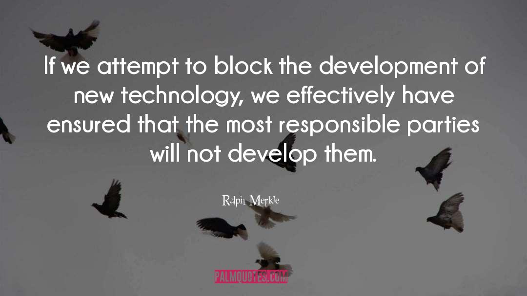 New Technology quotes by Ralph Merkle