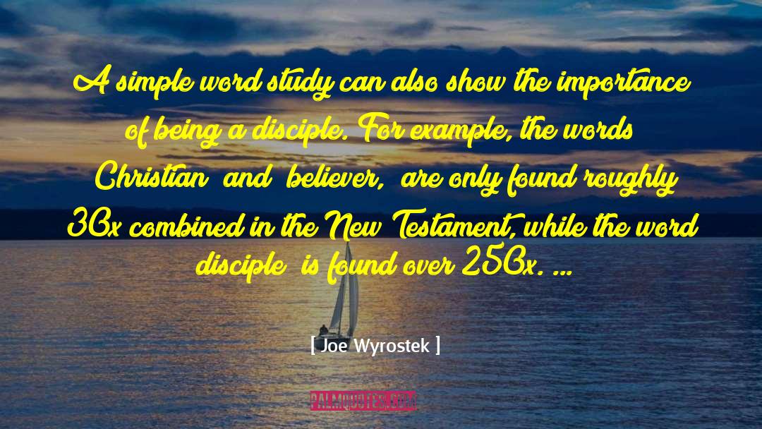 New Testament Church quotes by Joe Wyrostek