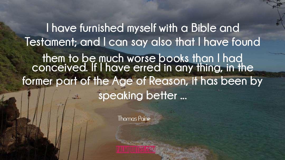 New Testament Church quotes by Thomas Paine