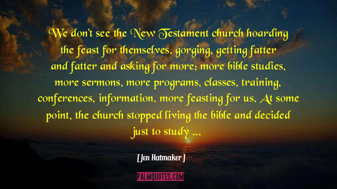 New Testament Church quotes by Jen Hatmaker